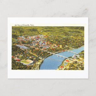 Vogelblick von Knoxville, Tennessee, Vintag Postkarte