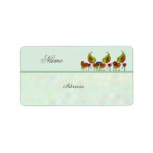 Vogelborte Adressaufkleber (Vorne)