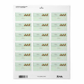 Vogelborte Adressaufkleber (Vorne)