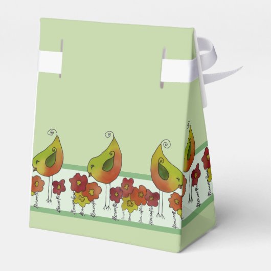 Vogelborte Geschenkschachtel (Rückseite)