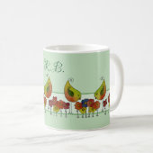 Vogelborte, personalisiert kaffeetasse (VorderseiteRechts)