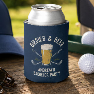 Vögelchen & Bier Golf Junggesellenabschied Geschen Dosenkühler