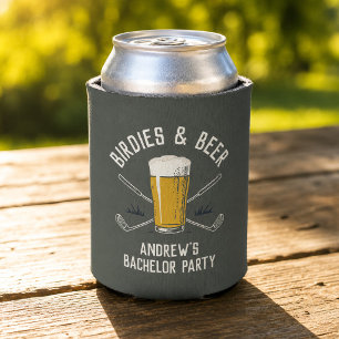 Vögelchen & Bier Golf Junggesellenabschied Geschen Dosenkühler