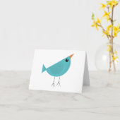 Vögelchen karte (Gelbe Blume)