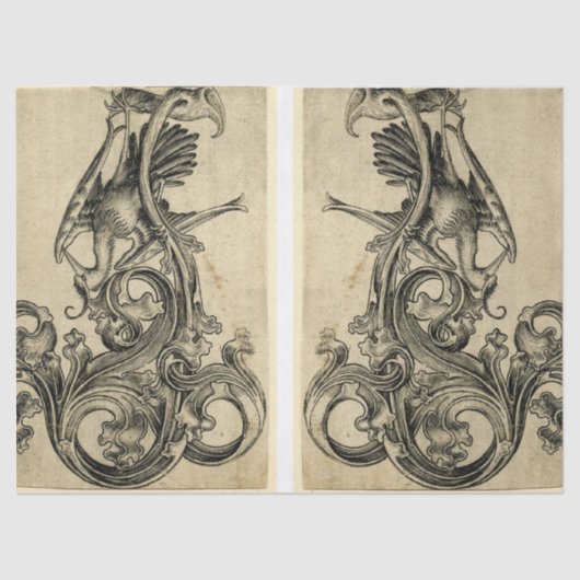 Vogelcorbel-Kram-Zeitschriften-Element-Blatt Seidenpapier (Vorderseite)