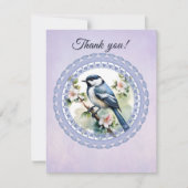 Vogeldankkarte Dankeskarte (Vorderseite)