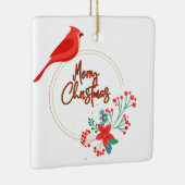 Vogeldesign mit quadratischem Ornament der Blume (Rechts)