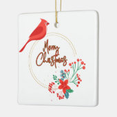 Vogeldesign mit quadratischem Ornament der Blume (Links)