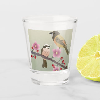 Vogeldesign Schnapsglas