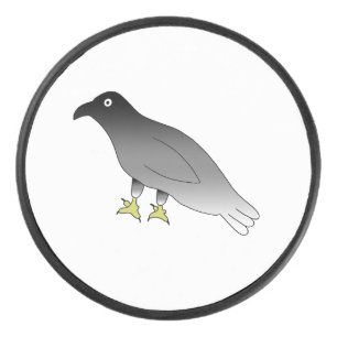 Vogeldesign schwarz-weiß eishockey puck