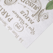Vogeleier Vintager französischer Stadtname Leaf De Seidenpapier (Detail)