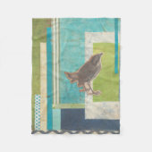 Vogeleinklebebuch II Fleecedecke (Vorderseite)