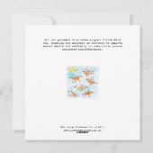 Vogelfahne Feiertagskarte (Rückseite)