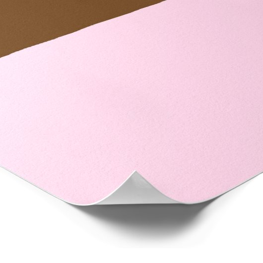 Vogelfamilie in Rosa Poster (Ecke)