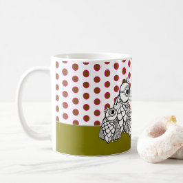 Vogelfamilie & Polka Dots Kaffeetasse