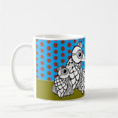 Vogelfamilie & Polka Dots Kaffeetasse (Links)