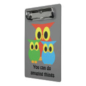 Vogelfamilie: Rot, Grün und Blau Mini Klemmbrett (Gewinkelt2)