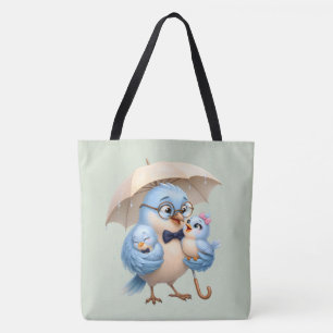 Vogelfamilie Vater-Tragetasche Tasche