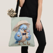 Vogelfamilie Vater-Tragetasche Tasche (Von Nahem)