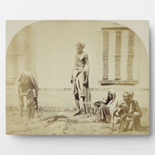 Vogelfänger, niedere Kaste Hindus in Delhi, 19. Jh Fotoplatte