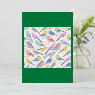 Vogelfarbe Einladung