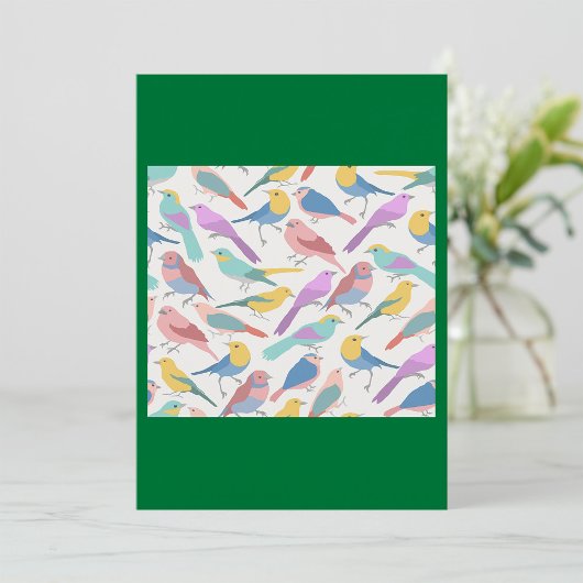 Vogelfarbe Einladung