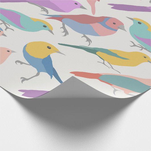 Vogelfarbe Geschenkpapier