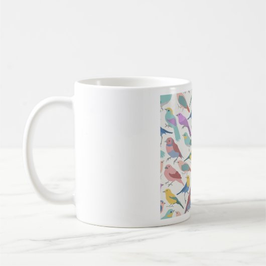 Vogelfarbe Kaffeetasse (Links)