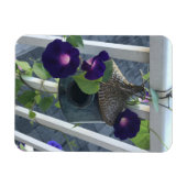 Vogelfarm Mit Morgenblumen Magnet (Horizontal)