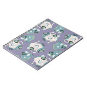 Vogelfarm Purple Design Notizblock (Linke Seite)