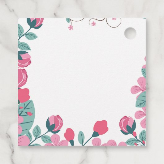 Vogelfeder Geschenkanhänger (Rückseite)