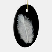 Vogelfeder Keramik Ornament (Rechts)