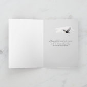 Vogelfeder mit Beileid Karte (Innenseite)