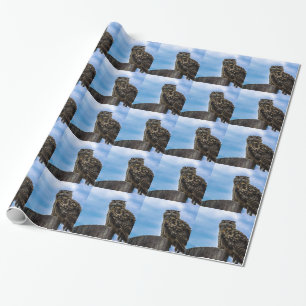 Vogelfedern Tierart zerstören Liebe des Friedens Geschenkpapier