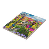 Vogelfeld von Blume Fliese (Seite)