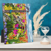 Vogelfeld von Blume Fotoplatte (Seite)