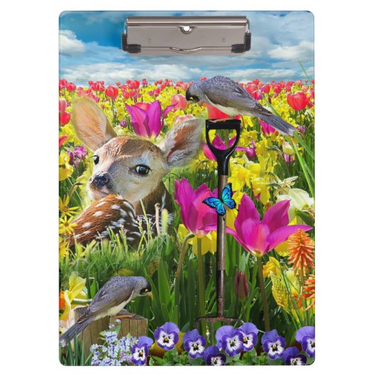 Vogelfeld von Blume Klemmbrett (Vorderseite)