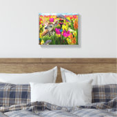 Vogelfeld von Blume Leinwanddruck (Insitu (Schlafzimmer))