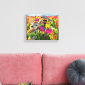 Vogelfeld von Blume Leinwanddruck (Insitu (Wohnzimmer))