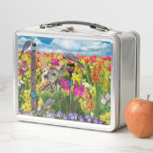 Vogelfeld von Blume Metall Brotdose (Beispiel)