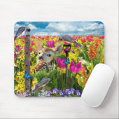 Vogelfeld von Blume Mousepad (Mit Mouse)