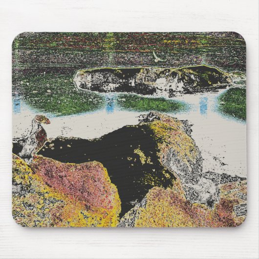 Vogelfelsen Mousepad (Vorne)