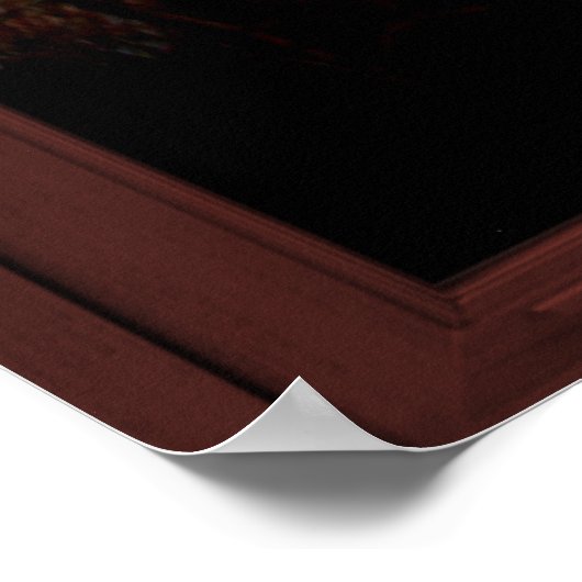 Vogelfenster mit Anzeige-Illusion Poster (Ecke)