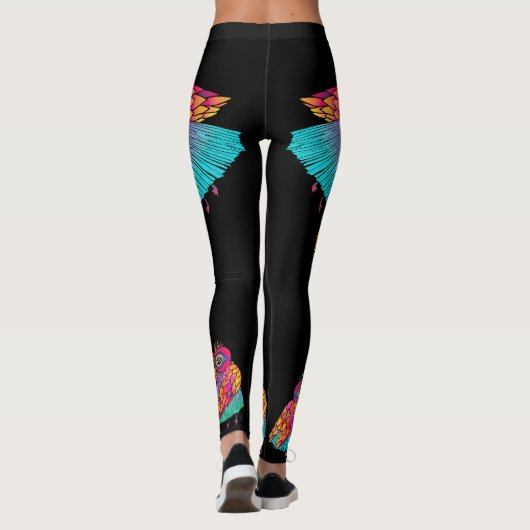 Vogelfigur Leggings (Rückseite)