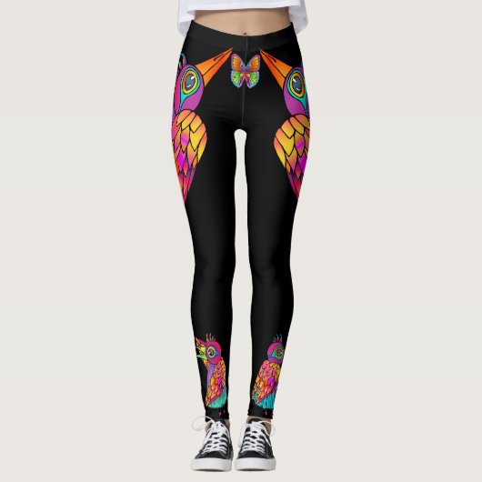 Vogelfigur Leggings (Vorderseite)