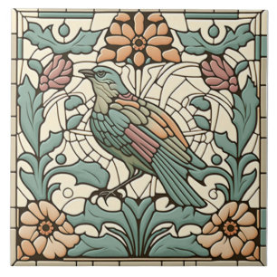 Vogelfliese Art Nouveau Fliese