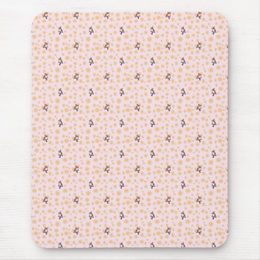 Vogelfloralmuster Mousepad (Vorne)
