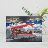 Vogelflugkarte Einladung (Stehend Vorderseite)