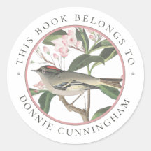 Vogelflumenbuch Individuelle Buchmarke Personalisi