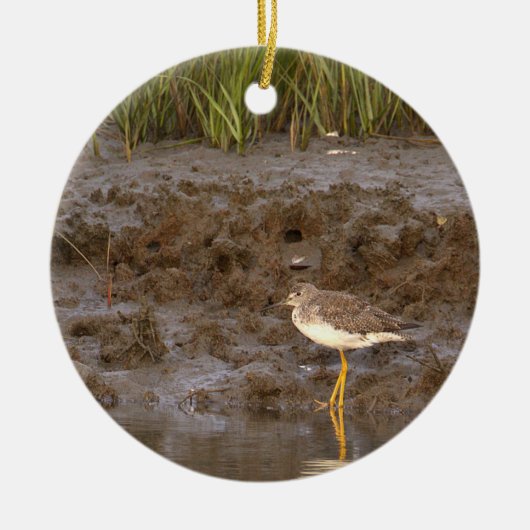 Vogelfoto-Ornament Keramik Ornament (Vorne)